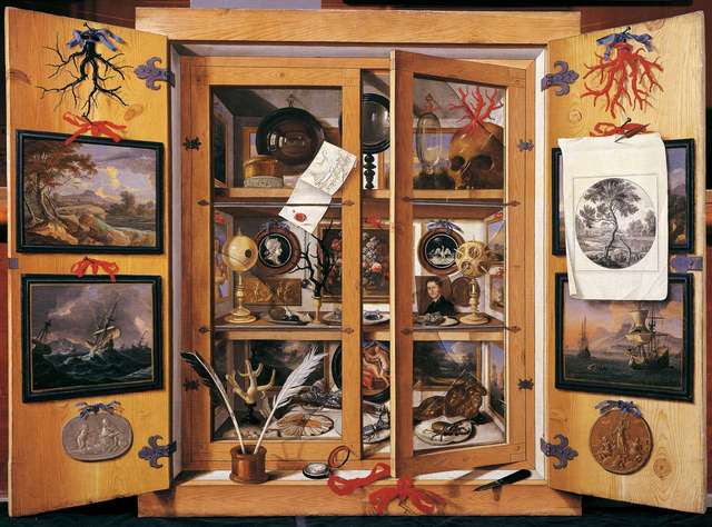 Full image of Domenico Remps's cabinet of curiosities